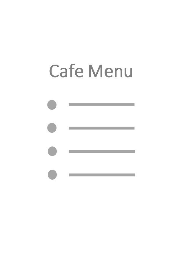 カフェメニュー